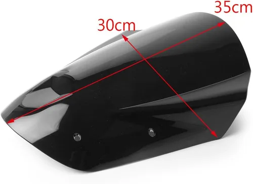 Vista 9 de Parabrisas delantero para motocicleta, deflector de viento con soporte para Yamaha 2013 2014 2015 2016 MT-09 (FZ-09), color marrón