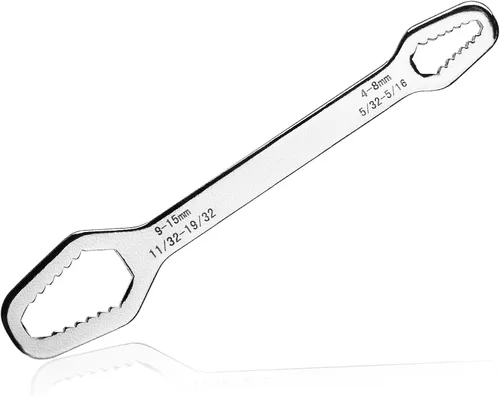 Vista 8 de Llave universal de acero al carbono, 0.157-0.433 in, ajustable, cromada