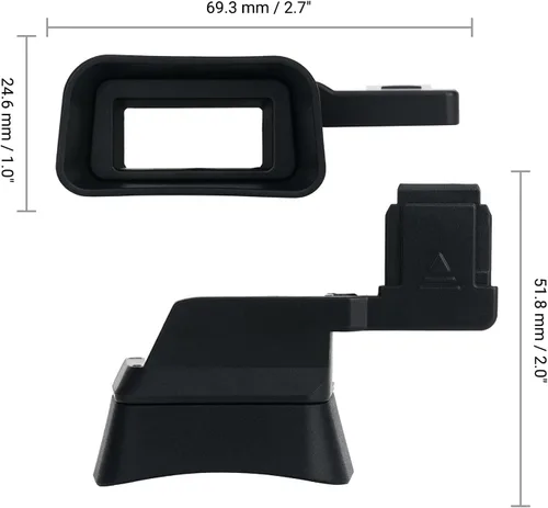 Vista 7 de Visor de cámara de silicona suave para Sony A7C Alpha 7C (ILCE7CL/S) Protector de copa ocular (no compatible con A7C II, A7CR)