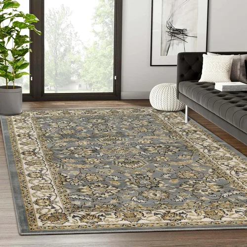 Vista 18 de Superior - Tapete elegante - Colección Lille., Polipropileno, Marrón