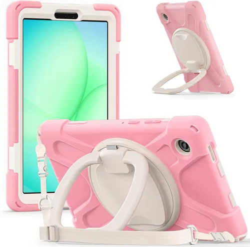Vista 135 de 360 Rotation Case for Galaxy Tab ActivePro/Tab Active4 Pro/Active 5 Pro 10.1" Sturdy Cover Rotate Ring Stand Shoulder Carrying Strap Hand Strap