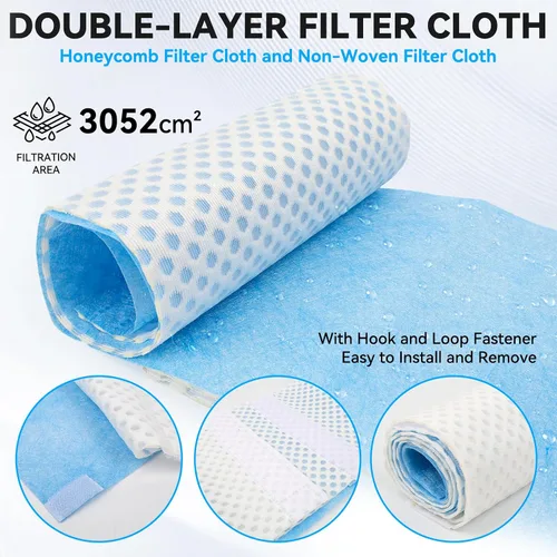 Vista 3 de Paquete de 3 filtros reutilizables tipo A o C, filtro de piscina sobre el suelo, solo cartucho de repuesto adecuado para filtro de piscina
