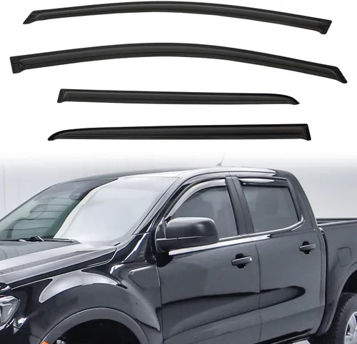 Vista 61 de Protectores de lluvia compatibles con modelos Trailblazer/GMC Envoy 2002-2009 para 5 pasajeros, visera de ventana lateral, deflector de viento