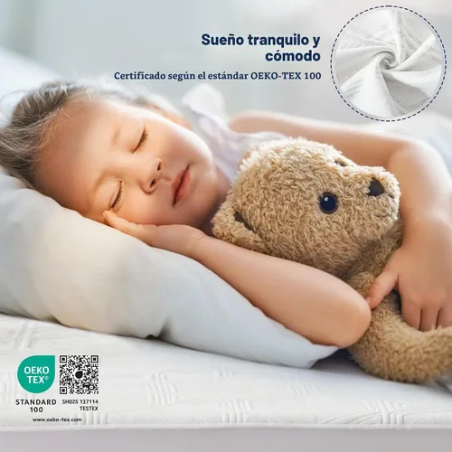 Vista 5 de FELTYBED - Protector de colchón impermeable tamaño individual, funda de cama de tela de aire 3D suave y transpirable, funda de colchón con bolsillo