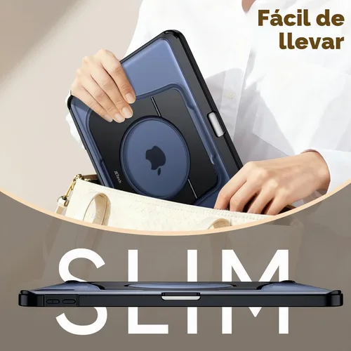 Vista 6 de JETech Funda con función atril para iPad (A16) 11ª/10ª generación, color Negro
