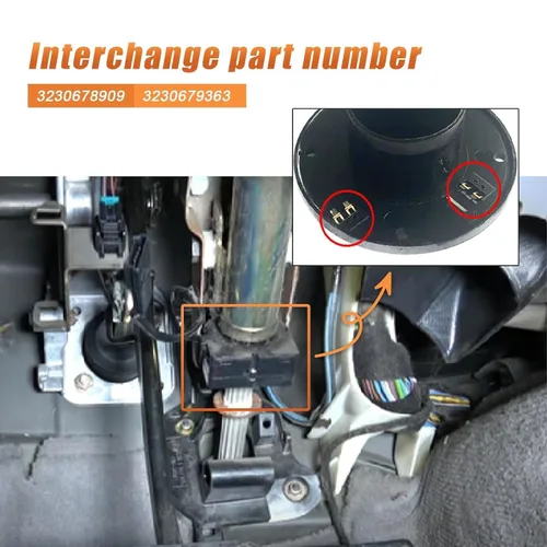 Vista 4 de Kit de reparación de cepillo de sensor de ángulo de dirección compatible con BMW E46 E39 E38 E83 X3 E53 X5 E85 E86 Z4 Mini R50 R52 R53, Land Rover