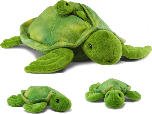 Vista 8 de PREXTEX Juguetes de peluche de cocodrilo con 3 animales de peluche de cocodrilo para bebés, cremalleras de cocodrilo, 3 pequeños cocodrilos