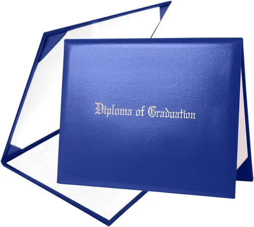 Vista 14 de Funda para diploma 8.5x11 de cuero sintético acolchada para certificados, color negro Cubierta de certificado de premio de grado de diploma