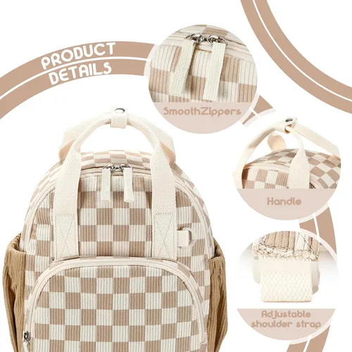 Vista 3 de Bluboon Mochila infantil para niñas y niños de 2 a 4 años, lindas mochilas de 12 pulgadas para preescolar, mochilas para guardería, escuela, viajes