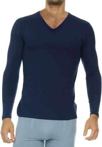 Vista 6 de Men's Turtle Neck Thermal Top Carbón