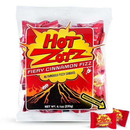 Vista 11 de Zotz Caramelos efervescentes a granel (surtidos, 46 unidades) - Caramelo duro envuelto individualmente - Surtido de 3 sabores de frutas, cereza