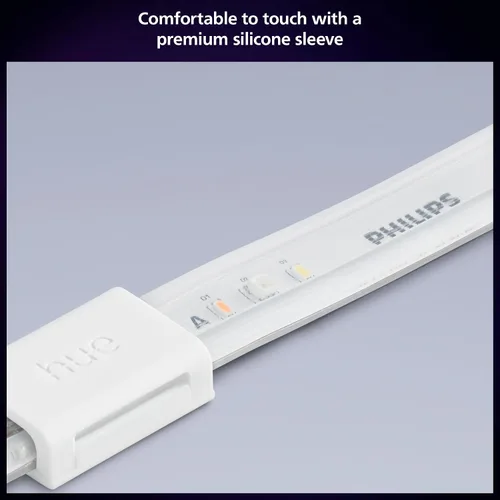 Vista 6 de Philips Hue Kit de base de tira de luz LED inteligente individual para interiores de 16 pies, control con aplicación Hue, compatible con Alexa