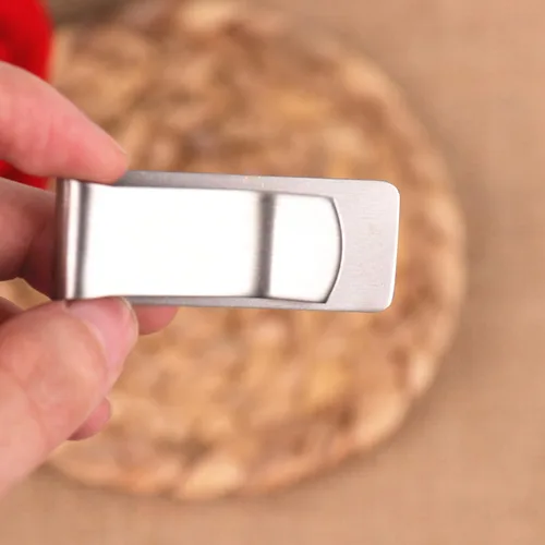 Vista 5 de Clip de dinero personalizado de acero inoxidable personalizado con grabado gratuito para papá y marido