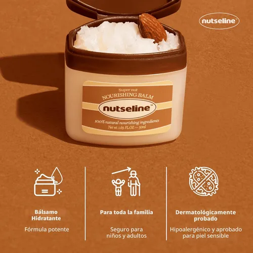 Vista 6 de nutseline Super Nut - Bálsamo nutritivo coreano para el cuidado de la piel, calmante y reparador, bálsamo facial y corporal, hidratante sin petróleo