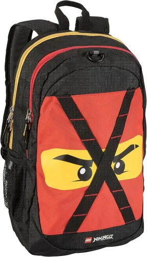 Vista 9 de Mochila escolar LEGO NINJAGO para niños, bolsa para libros, para viajes, para ir y venir, para el regreso a la escuela, para niños y niñas, Verde