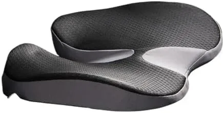 Vista 2 de Cojín de espuma viscoelástica para próstata – Soporte antideslizante para el coxis para ciática y alivio del dolor de espalda – Asiento cómodo