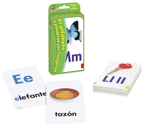 Vista 4 de Tarjetas flash de bolsillo con letras del alfabeto y la imagen en español