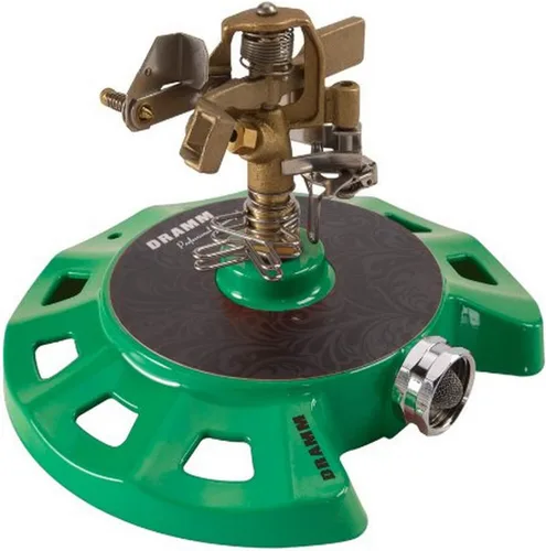 Vista 11 de Dramm 15086 Rociador de impulso de base circular con una base de metal resistente, color azul