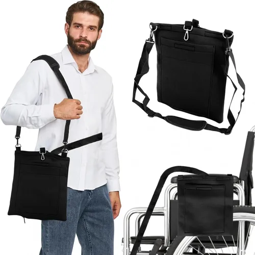 Vista 5 de Foley - Soporte para bolsa de catéter de 67.6 fl oz, fundas para bolsa de catéter con cremallera y correa ajustable, impermeable y discreto