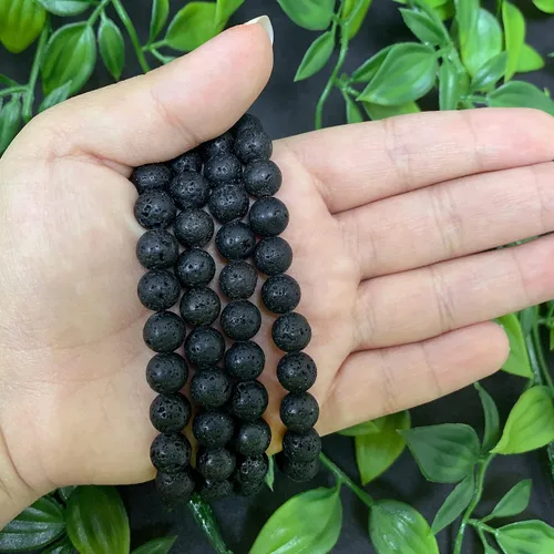 Vista 655 de Gem Avenue Handmade Round Bead Stretch Bracelet Unisex Natural Stone Beaded Jewelry for Men & Women, Elastic Wristband for Daily Wear