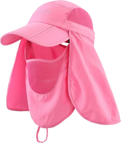 Vista 8 de Connectyle Sombreros de pesca con protección solar UPF 50+ para hombre con solapa extraíble para el cuello Azul aguamarina