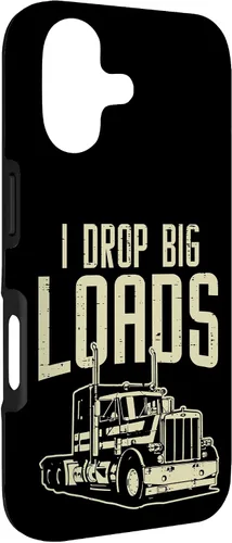 Vista 3 de I Drop Big Loads Semi Truck Truck Driver Trucker - Funda de regalo para iPhone 17