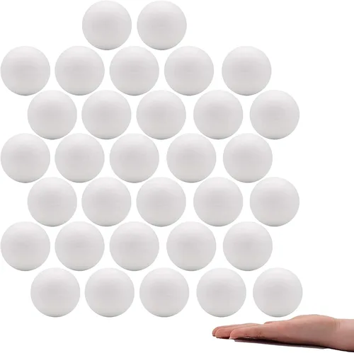 Vista 4 de Crafare Paquete de 16 Bolas de Espuma de 2 Pulgadas para Manualidades Bolas de Espuma de Poliestireno Blanco para Arte Hogar Proyectos Escolares