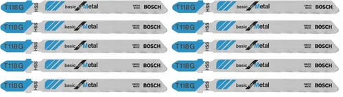 Vista 7 de Bosch T118G 5 piezas 3-5/8 pulgadas 36 TPI Basic para hojas de sierra caladora de metal con vástago en T