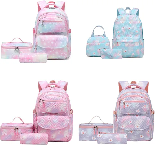 Vista 7 de Bolsa de libros de 3 piezas con bolsa de almuerzo Primary Junior