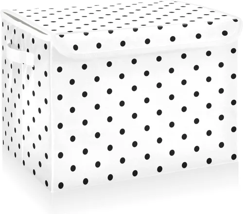 Vista 13 de CaTaKu Contenedores grandes de tela con tapas, cajas de almacenamiento de bastones de caramelo de Navidad con asas para organizar la ropa, cubos