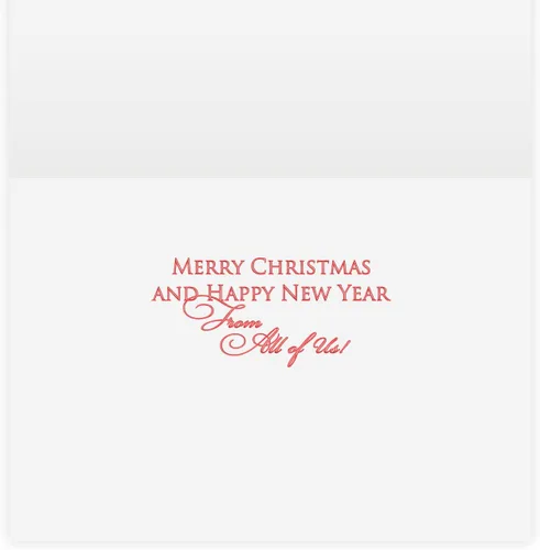 Vista 2 de The Gallery Collection, Paquete de 25 tarjetas, tarjetas de Navidad con sobres forrados de aluminio (adornos de abeto plateado), para negocios