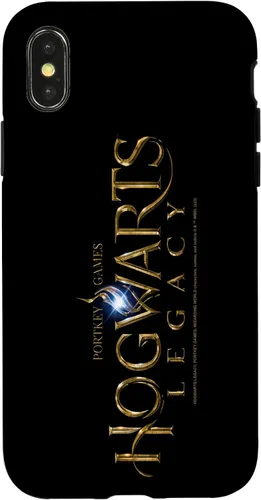 Vista 4 de Funda para iPhone 15 Hogwarts Legacy White Flame Gold Logo V2