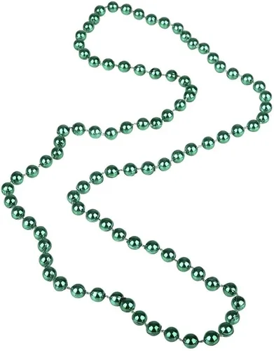 Vista 2 de Rhode Island Novelty Cuentas verdes metálicas de 33" 0.276 in