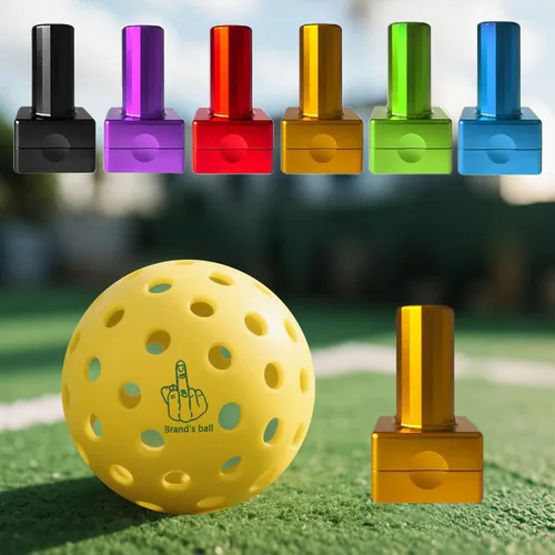 Vista 9 de Sello de Pelota de Pickleball Personalizado con Tu Logo Texto Marcador de Pickleball Reutilizable Perfecto para Marcar Tus Pelotas de Pickleball