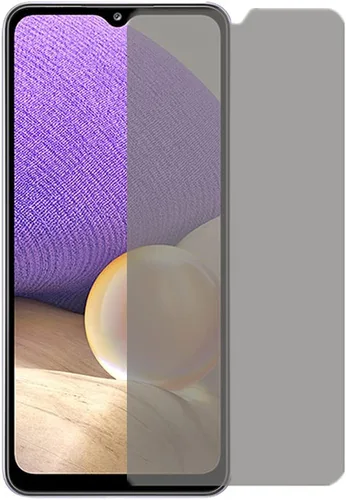 Vista 2 de Protector de pantalla de privacidad antiespía, paquete de 2 películas de vidrio templado antiespía sin burbujas para Samsung Galaxy A32 5G / A12