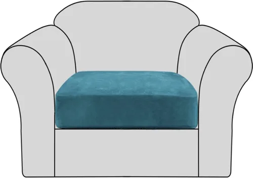 Vista 33 de Fundas de cojín elásticas de terciopelo para sofá, fundas de cojín de felpa suave, protector de muebles, funda de cojín antideslizante con parte