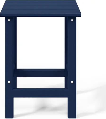 Vista 9 de WestinTrends Malibu - Mesa auxiliar cuadrada para silla Adirondack, color azul marino