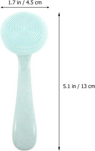 Vista 6 de Healifty Limpiador facial manual de limpieza facial, exfoliante, eliminación de maquillaje, masaje, cerdas suaves, colores surtidos