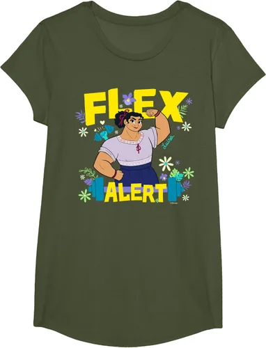 Vista 70 de Disney Encanto Luisa Madrigal Flex Alert Camiseta, Negro