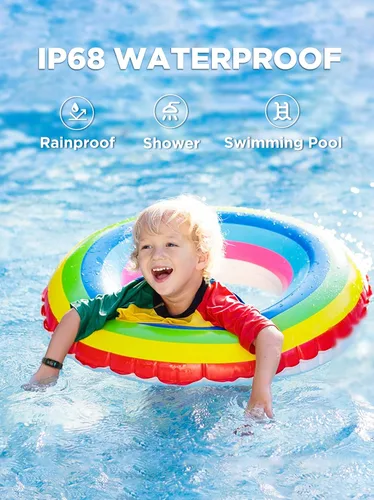 Vista 7 de BIGGERFIVE Vigor - Reloj de fitness para niños de 5 a 15 años, impermeable IP68, podómetro, seguimiento de actividad con monitor de frecuencia