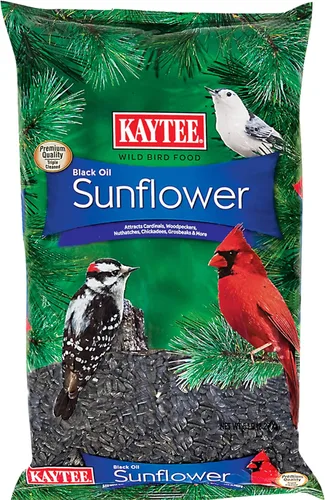 Vista 7 de Kaytee Alimento para Aves Silvestres de Girasol con Aceite Negro, 20 Libras