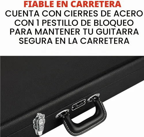 Vista 4 de Bolsa de transporte clásica Fender, serie Wood, para Jazzmaster/Jaguar, negra Negro
