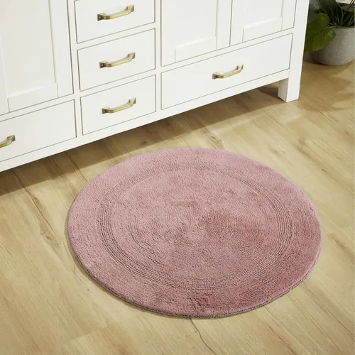 Vista 601 de Better Trends - Juego de 2 alfombras de baño 100% algodón, extra suaves, con borlas, de 17" x 24", alfombra de baño superabsorbente y reversible