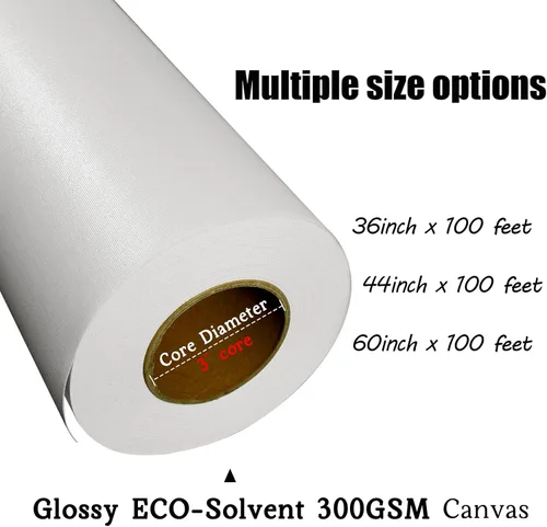 Vista 2 de Rollo de lona para impresora de inyección de tinta de gran formato, rollo de lona de alta calidad, papel de poliéster brillante de secado rápido