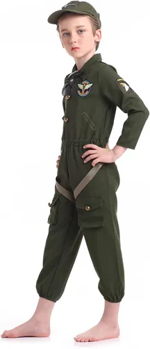 Vista 4 de Funivals Boys Costume for Halloween CarnivalBoy Suit Role Play with Accessories