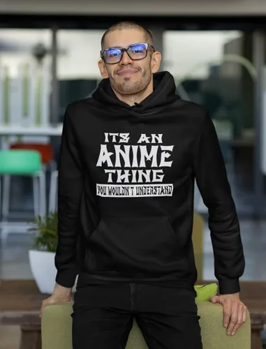 Vista 4 de Tstars Sudadera con capucha de anime para hombres y mujeres sudadera unisex con capucha