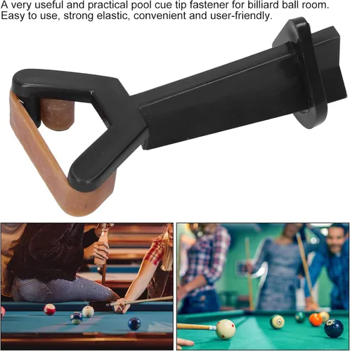 Vista 9 de Juego de abrazaderas de punta de taco de piscina profesional (paquete de 3) Herramienta de reparación de sujetadores de goma elástica