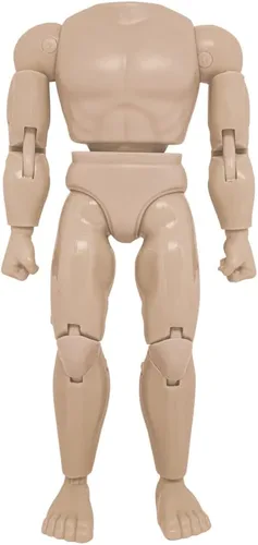 Vista 5 de Figures Toy Company Cuerpo muscular retro tipo S de 8 pulgadas (afroamericano)