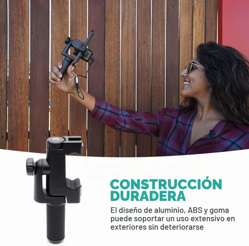 Vista 4 de Movo PR-3 - Soporte giratorio para teléfono inteligente con posiciones verticales y horizontales, correa de muñeca, montaje de trípode, soporte