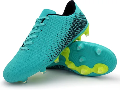 Vista 4 de Hawkwell Zapatos deportivos de fútbol para hombre para niños grandes jóvenes para entrenamiento al aire libre tacos de fútbol de tierra firme
